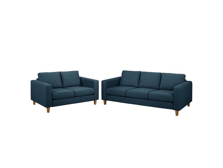 Ensemble 2 éléments Bleu Tissu Lark 214 x 86 x 90cm Scandi