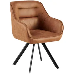 CLP Stuhl Pettuli Vintage   Farbe: hellbraun, Material: Kunstleder