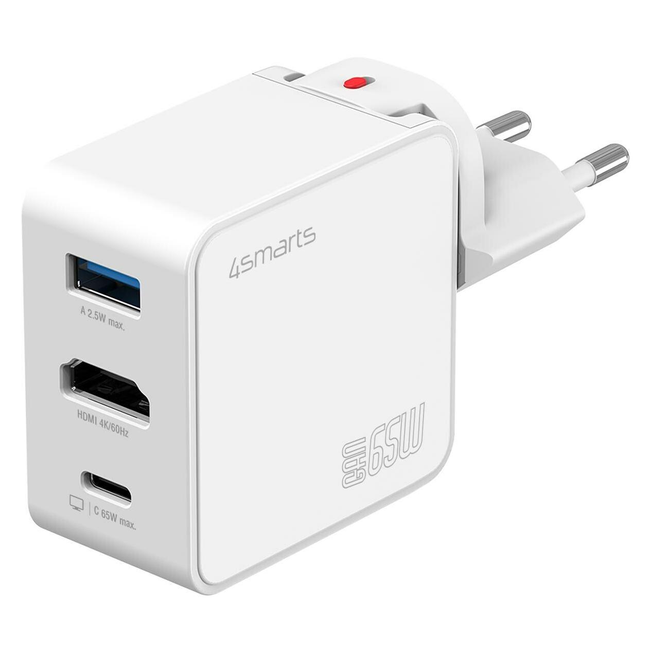 4smarts Netzladegerät (65 W, 3 Ports) (541711)
