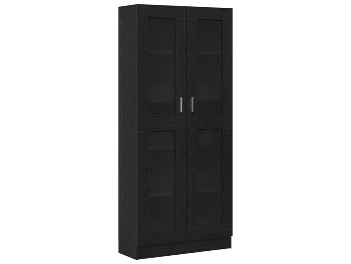 FAF-NEUF* Bibliothèques Armoire de rangement 2 pcs - chêne noir - 82 5x30 5x185 cm - bois d'ingénierie JUIN214031