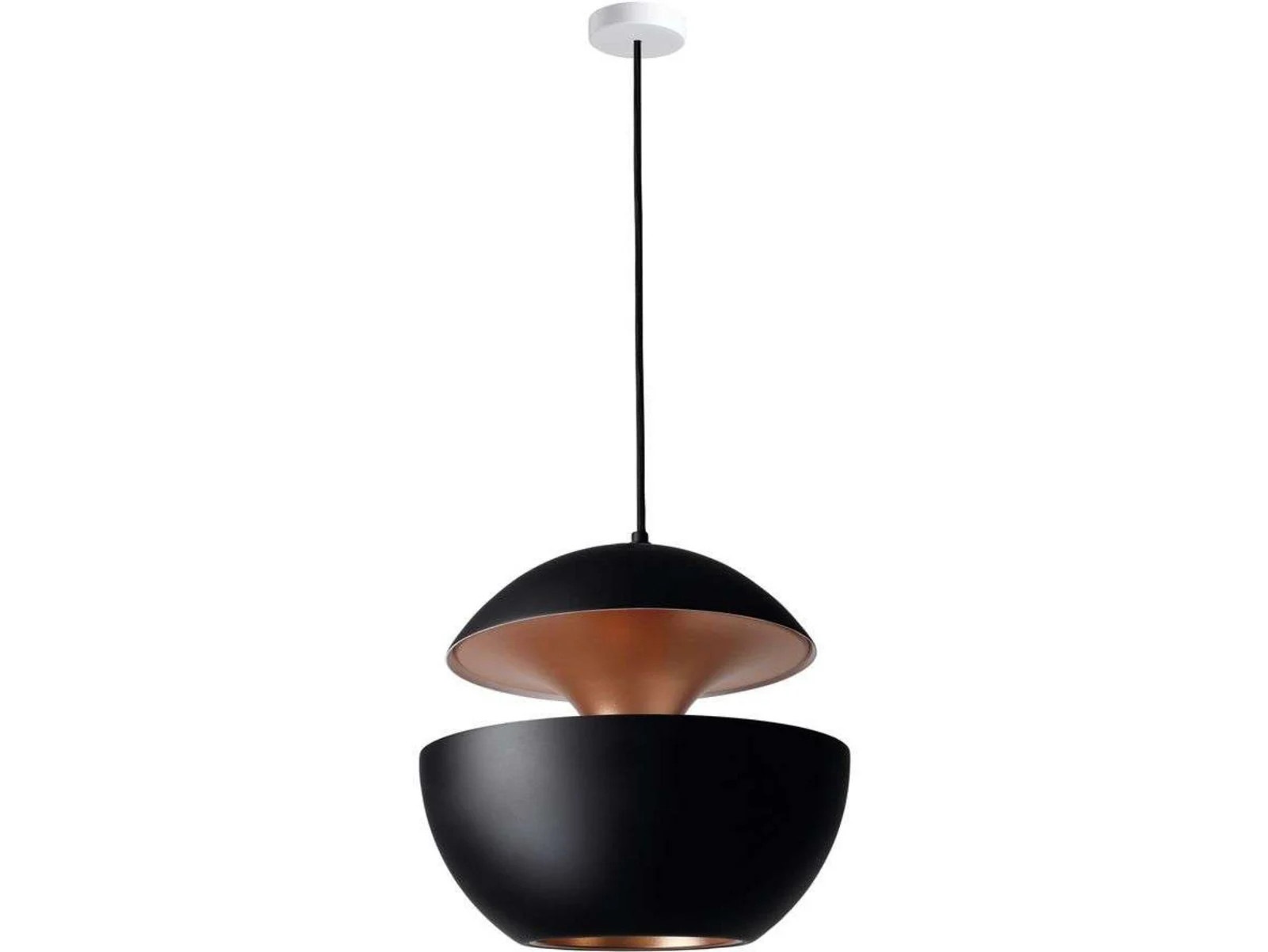 Here Comes The Sun Hanglamp DCW - Zwart/Koper - Aluminium - Ø 45 cm