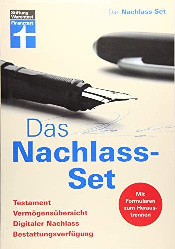 Stiftung Warentest - Das Nachlass-Set: Testament, Vermögensübersicht, Digitaler Nachlass, Bestattungsverfügung - Preis vom 09.10.2026 07:28:09 h