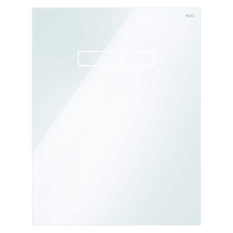 TECE TECElux WC-Bettigungsplatte mit sen-Touch Elektronik Glas wei 9650002 (9650002)