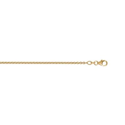 Goldkette ONE ELEMENT "Halskette aus 585 Gelbgold Ø 2 mm" Gr. 45, gold, Halsketten, Damen, 45, Gelbgold 585 Gold, Gelbgold 585, Gold, Goldkette, Sanfte Linie – unaufdringlich und geschmackvoll
