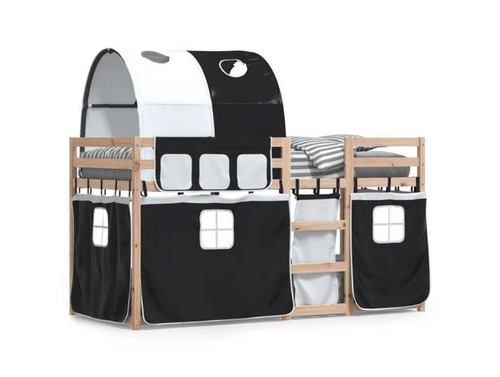 Lit superposé - VIDAXL - 90x190 cm - Bois de pin massif - 2/3 places - Élégance Chic