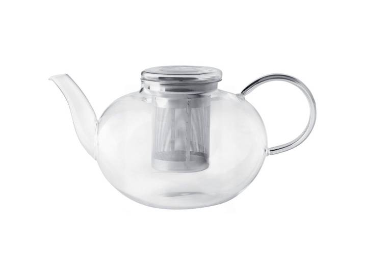 Leonardo Teekannenset, Klar, Metall, Glas, 3-teilig, 2 l, Geschirr, Kannen & Karaffen, Teekannen