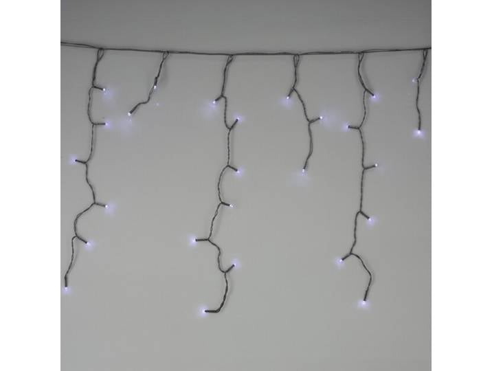 LED Beleuchtung Solar Eisregen 15.6 m weiss