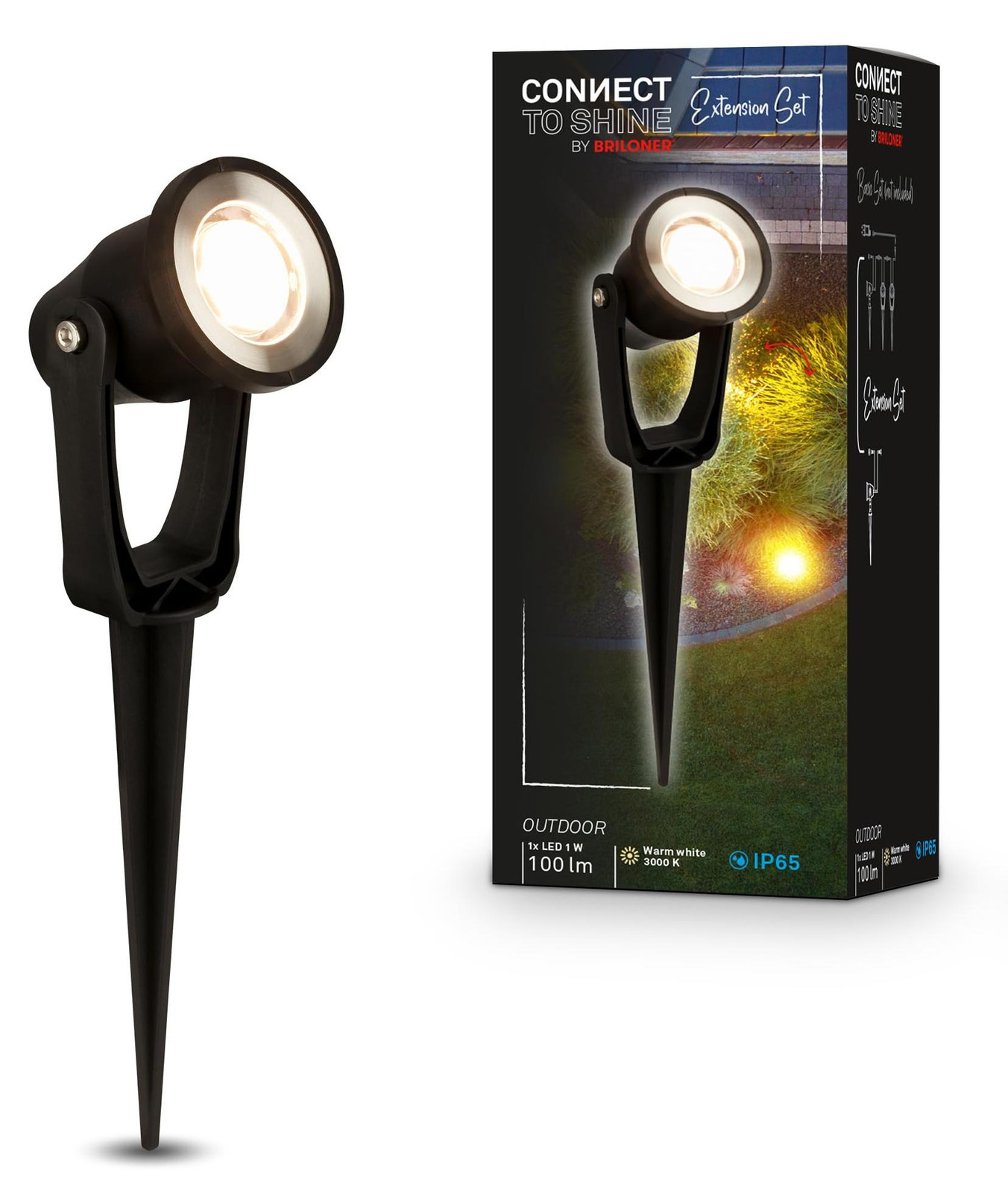Briloner Connect to Shine 12V LED-tuinspots met grondpen en accenteffect