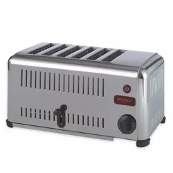 PUJADAS Professioneller Toaster Edelstahl 6 Scheiben Edelstahl