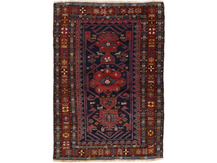 Russia Teppich 125x172 Handgeknüpft Orientteppich Wolle