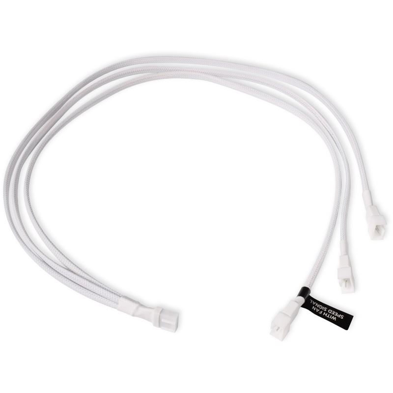 Alphacool LK Y-Splitter 4-Pin auf 3x 4-Pin PWM 60cm weiß