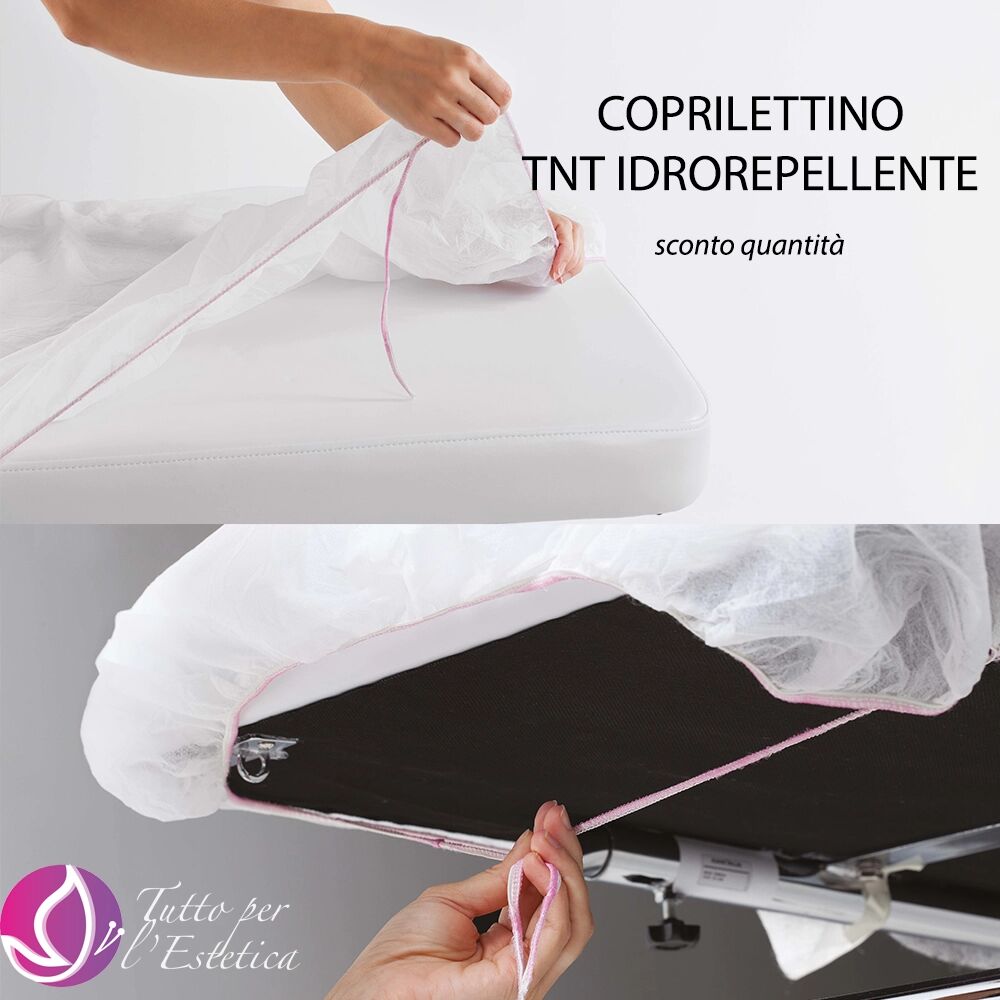 Xanitalia Coprilettino Universale Monouso in TNT con Elastico e Laccetti – Idrorepellente Water-Repellent 10