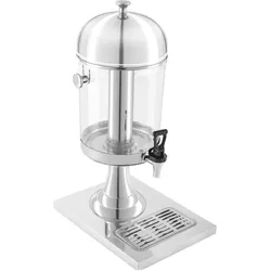 Royal Catering Saftdispenser Saftspender Getränkespender Gastro Getränke Dispenser 7 Liter, Getränkespender, Silber