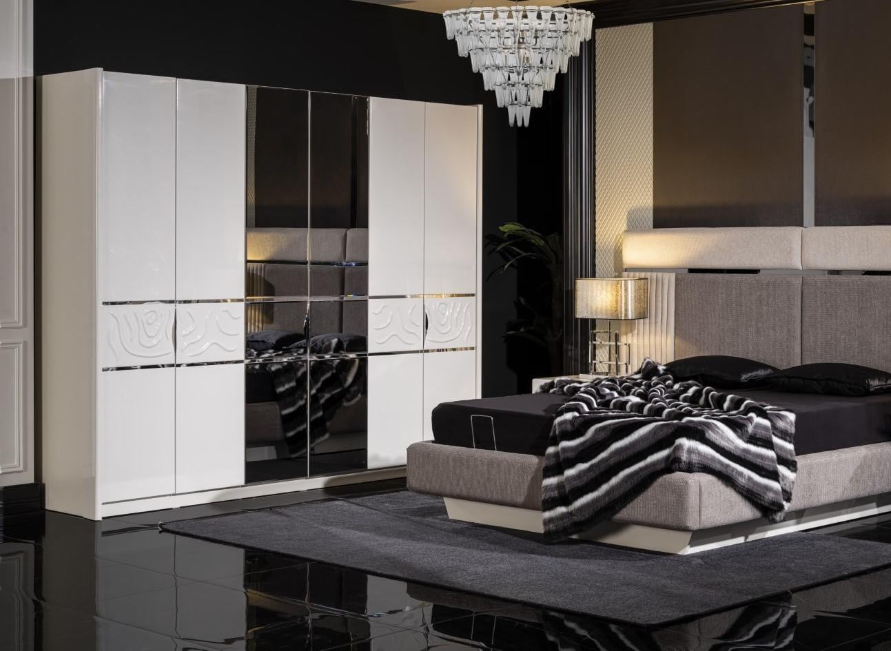 AEA Witte houten kledingkast met elegant design voor de slaapkamer