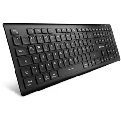 Sharkoon OfficePal K30W bk Tastatur Heimbüro USB QWERTZ Deutsch Schwarz