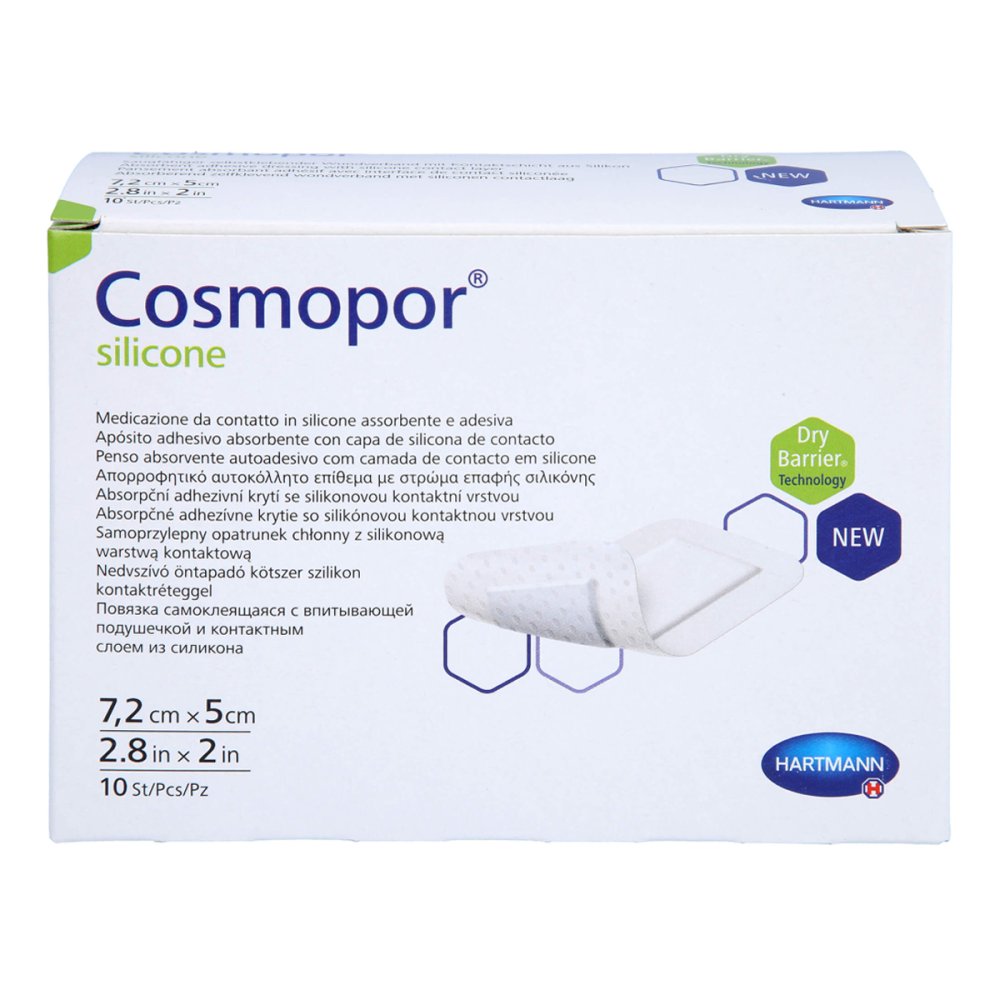PAUL HARTMANN AG Cosmopor Silicone Wundverband 5x7,2 Cm 17417750