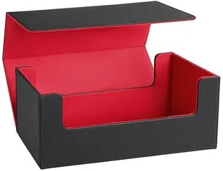 Smart Shopping Spot Magnetic Trading Card Storage Box Organizer For Cards Durable Deck Case Protector black Red