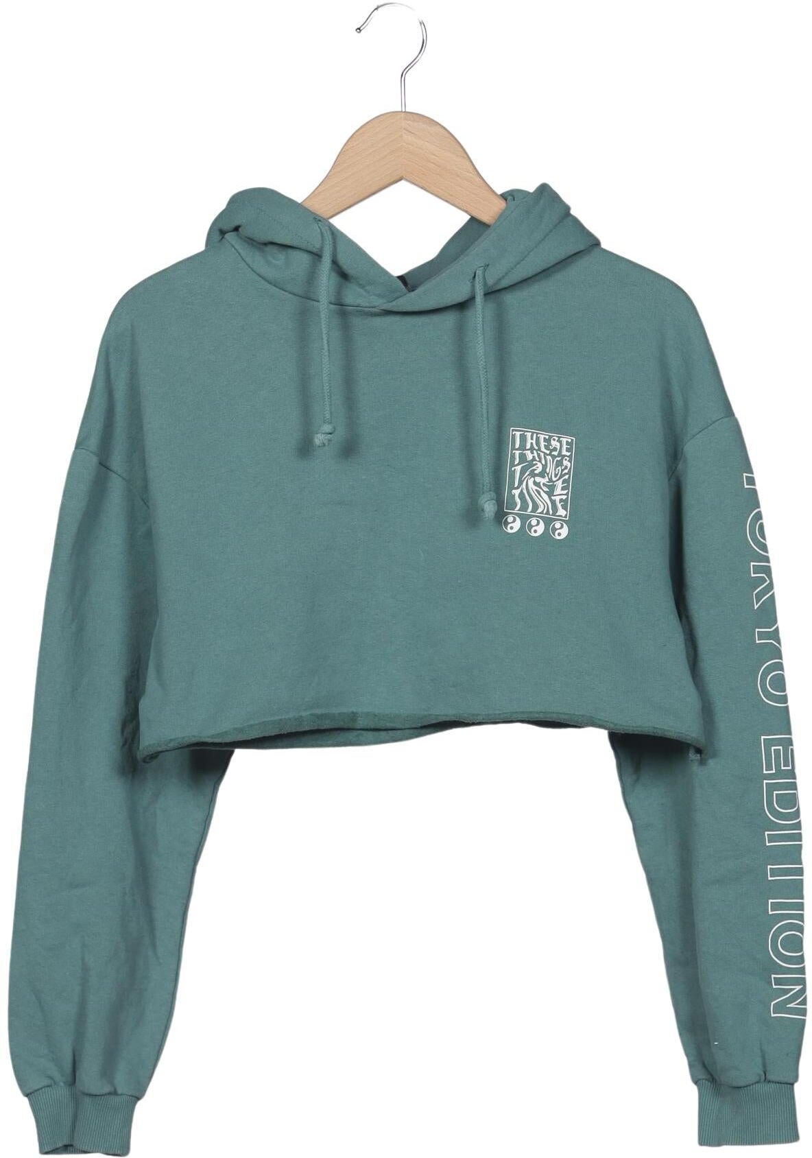 Urban Outfitters Damen Kapuzenpullover, Türkis, Gr. M, kein / Etikett - Second Hand