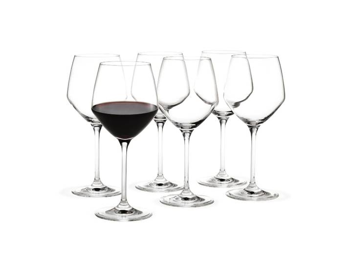 Holmegaard Verre à vin rouge Perfection 43 cl, lot de 6 Transparent