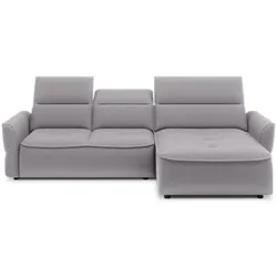 Ecksofa Murillo Stoff Silver