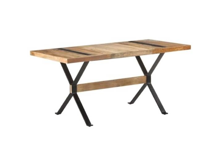 Makastle Esstisch 160x80x76 cm Raues Mangoholz