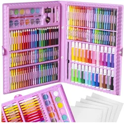 Kruzzel, Malstifte, Farbset im Koffer 168-teilig rosa (168x)