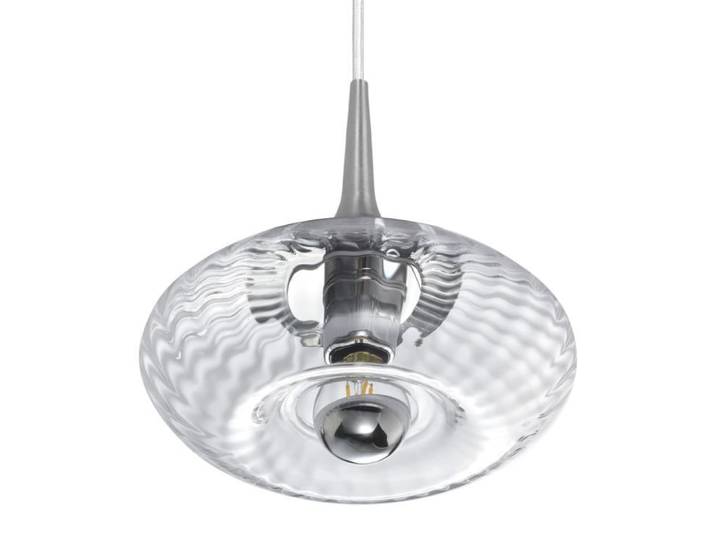 Suspension verre diamètre 20cm transparent