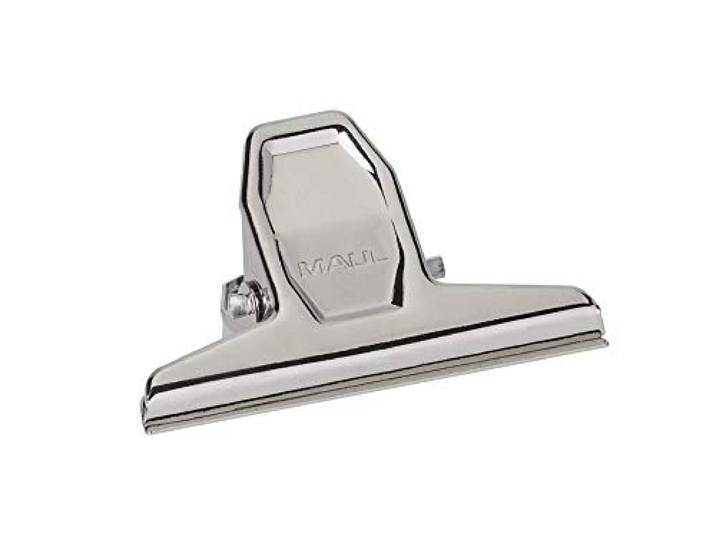 MAUL Papierklem MAULpro zilver staal 75 mm voor 200 vellen