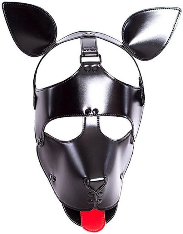 Kinky Puppy Masque Tête de chien Dog Fun Noir
