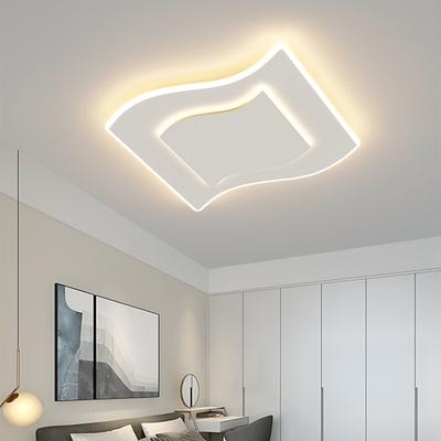40/50 cm moderne LED-Deckenleuchte quadratische geometrische Form Zuhause kreative Wohnzimmer warme Zimmerlampe