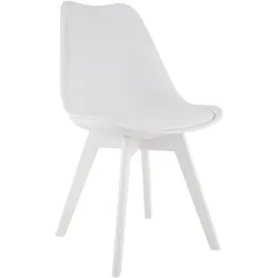 CLP Stuhl Linares   Farbe: weiß/weiß, Material: Kunststoff