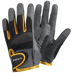 Montagehandschuhe TEGERA 9140 PRO, Kat. II, schwarz/gelb/grau, Gr. 10 - schwarz/gelb