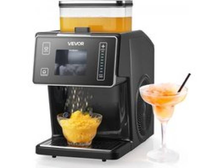 VEVOR Schneeflocken-Eismaschine, 20 kg/Tag Eis-Rasiermaschine, Eisrasierer mit Edelstahlklinge, elektrischer Bingsu-Maschine mit 0,8 L Tank, 90-s-Schnellkühlung, für Zuhause kleine Veranstaltung