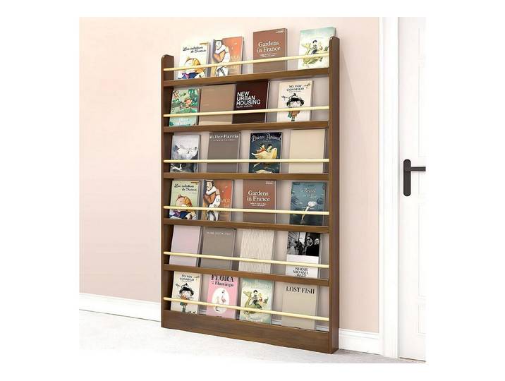 LuxusKollektion Kinderregal Kinderbücherregal Walnuss 80x10x178cm, 1-tlg.