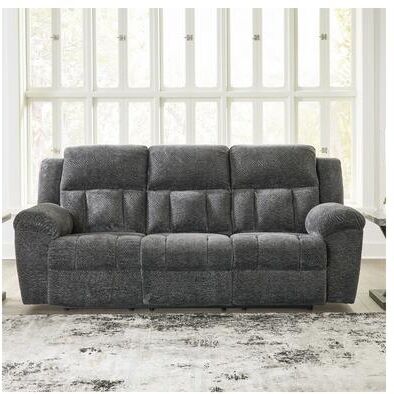 "Signature Design by Ashley Frohn Reclining Sofa - 91""W x 40""D x 42""H"