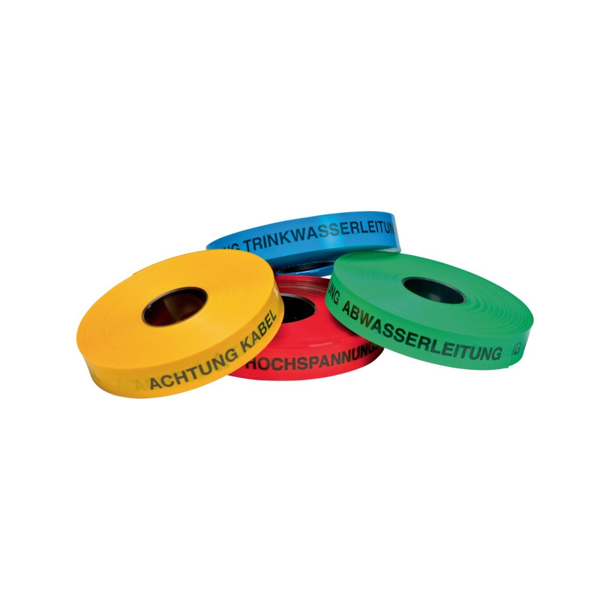 KELMAPLAST Trassen-Warnband 250 m Achtung Glasfaserkabel gelb (1001500400250010100104100)