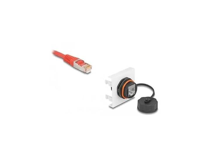 DeLOCK Easy 45 Module Network RJ45 Cat.6A, 45 x 45 mm