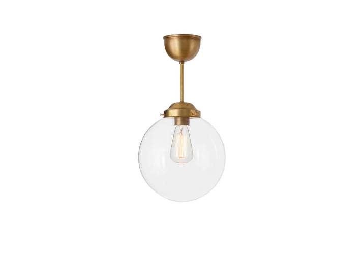 Konsthantverk Suspension Glob Laiton transparent brut Ø25 cm