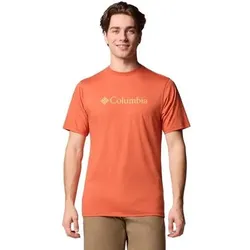 COLUMBIA Herren Unterjacke CSC Basic Logo Short Sleeve, Größe XL in Braun 851
