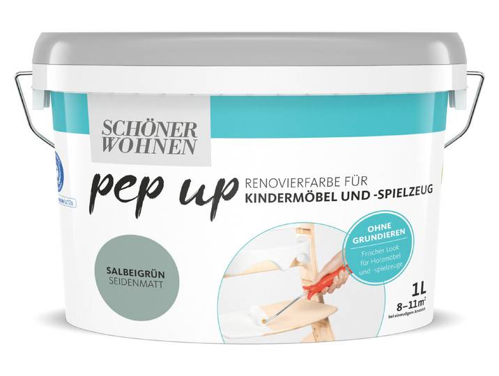 Schöner wohnen pep up renovierfarbe für Kindermöbe