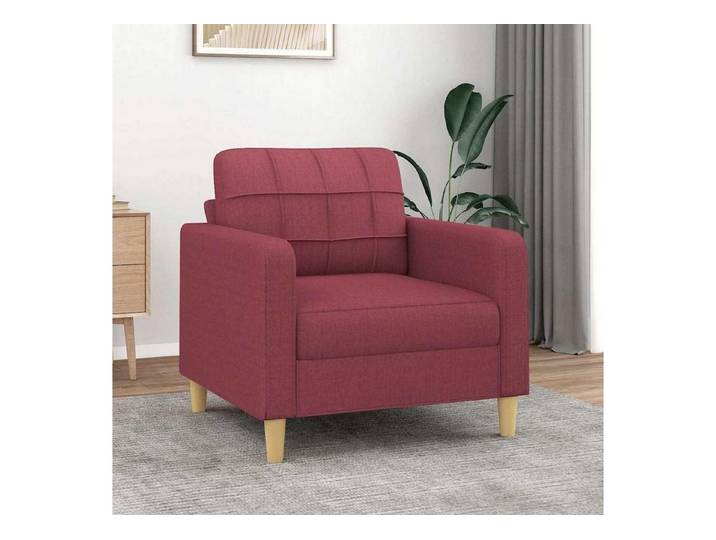 LuxusKollektion Schlafsofa Sofasessel Bodensofa Schlafsofa Pillow Back Armrest 60 cm Weinrot