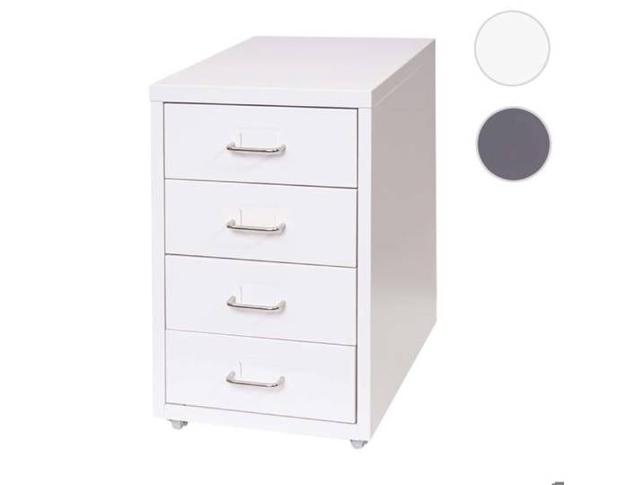 MCW Caisson à roulettes Boston T851 48x28x41cm 4 tiroirs blanc