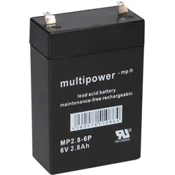 PB Akku Multipower MP2,8-6P für Dräger Oxypack 2 - 6V 2,8Ah