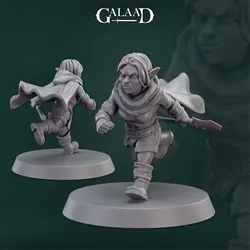Female Goblin Running Spear von Galaad Miniatures aus Goblins #2 Release