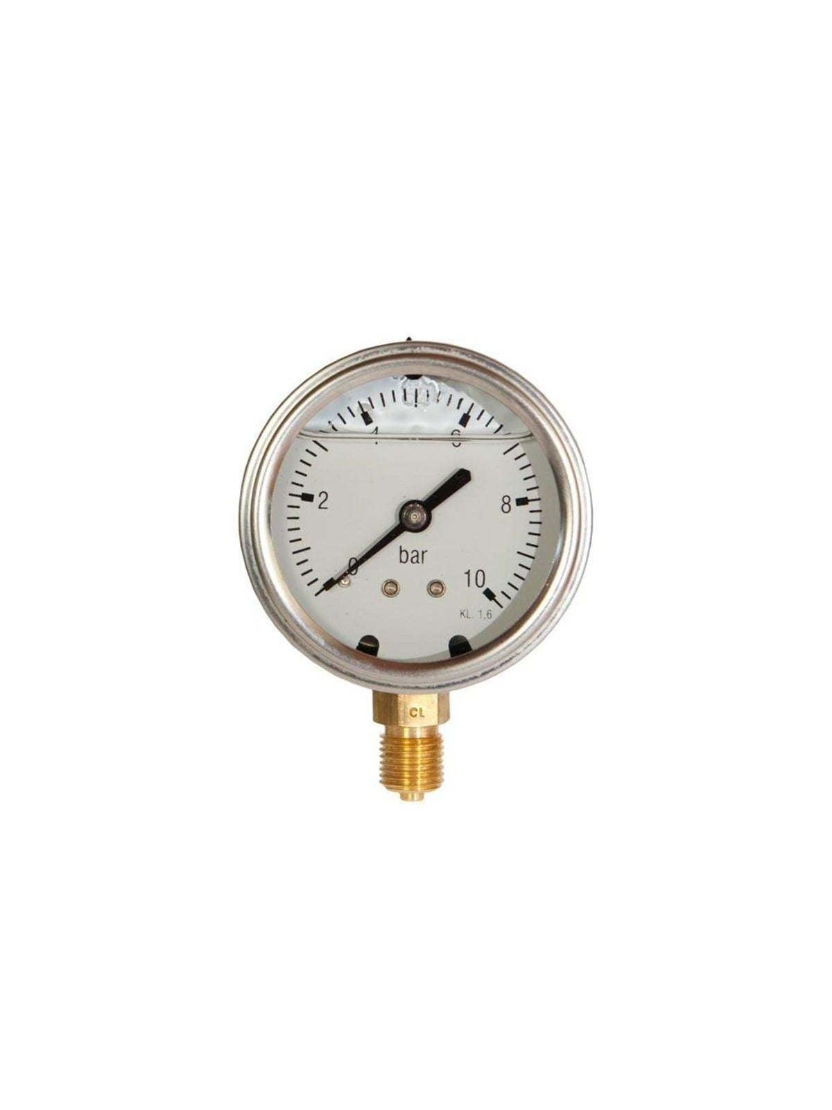 Erik Færgemann Pressure gauge 1/2xø100 0-10 bar lm w/glycerine