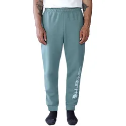 Carhartt Jogginghose mit Logo Druck lockere Sweatpant entspannte Passform 105899 - sea pine heather - M