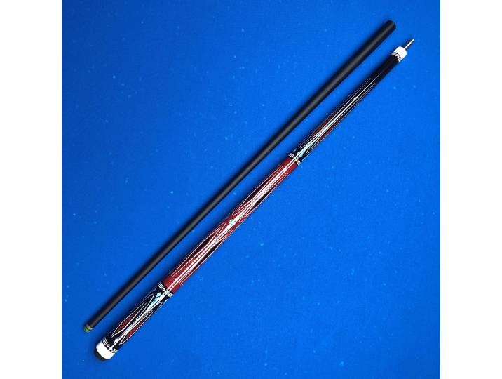Queue de billard professionnelle en fibre de verre, 2 pièces, pointe de 12,5 mm, joint en acier inoxydable, 58,86 pouces, jeu de billard