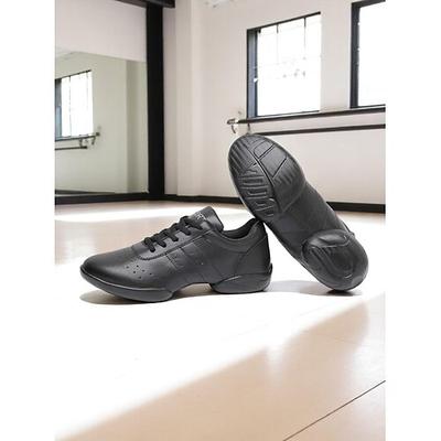 Weiße Tanz-Sneaker für Damen – leichte Fitness-Jazzschuhe zum Schnüren für Indoor-Übungen und Performance-Training