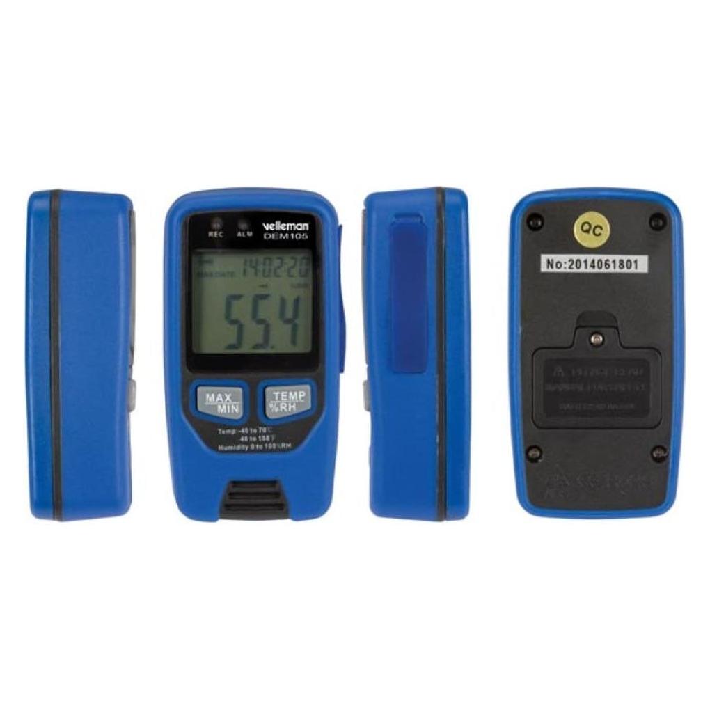 Velleman Datenlogger Für Temperatur Und Feuchtigkeit Mit Usb-Schnittstelle (1x) (DEM105)
