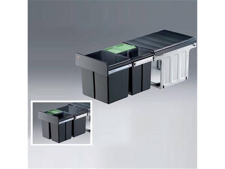 WESCO Einbaumülleimer 857721-11 Profiline Bio-Trio-Maxi 40 DT